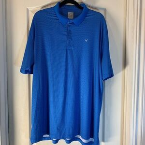 Callaway Opti-Dry‎ Golf Polo – Men’s XL Blue & White